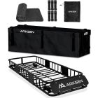 ARK 64 x 23 Heavy Duty Skinny Steel Roof Rack Cargo, w/ Cargo Bag, 150 LBS