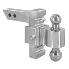 Andersen 3410 Rapid Hitch Adjustable, Aluminum Ball Mount Kit w/ 2" and 2-5/16" Zinc Balls - 6" Drop, 6" Rise