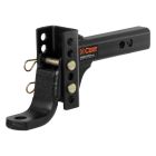 Curt 45901 Adjustable Channel Ball Mount, 5-1/4" Inch Rise & 6-3/4" Inch Drop, Fits 2" Inch Hitch Receiver