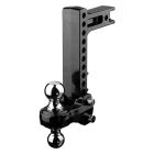 Fastway 49-00-5900 Flash Solid Steel 2-Ball Mount, 10" Drop, 10" Rise, 12K Lbs, 2" Hitch