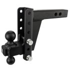 BulletProof HD206 Heavy Duty Adjustable, 2-Ball Mount, 6" Drop/Rise, 22K Lbs, w/Pintle, 2" inch Hitch