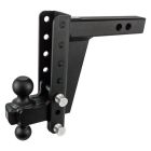 BulletProof HD208 Heavy Duty Hitches Adjustable 2-Ball Mount, 2" inch Hitch, 8" Drop/Rise, 22K lbs w/Pintle