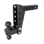BulletProof MD206 Adjustable 2-Ball Mount for 2" Hitch - 6" Drop/Rise - 14,000 Lbs