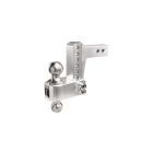 BulletProof AL204S Hitches Adjustable Aluminum Ball Mount, 2" & 2-5/16" inch Stainless Steel Ball, 4" Drop/Rise, 14,000 Lbs, 2" inch Hitch
