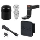 Curt Ball Mount 6" Inch Drop, 4" Inch Rise, 10,000lbs, 2" Ball, w/ Black Lock Pin, w/ Hitch Cover, w/Ball Cover, 2" Inch Hitch, MH45336-BLCK
