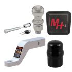 Curt Ball Mount  4" Inch Drop, 8,000lbs, 2" Ball, w/ Stainless Lock Pin, w/ Hitch Cover, w/Ball Cover, 2" Inch Hitch