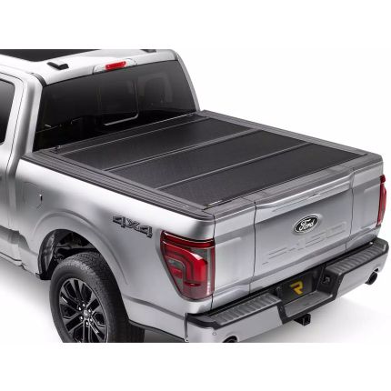 2024 - 2026 Toyota Tacoma 6' Bed w/ Deck Rails Aluminum Hard FlipUp Tonneau Cover, Bakflip, F1 Hard, 772447