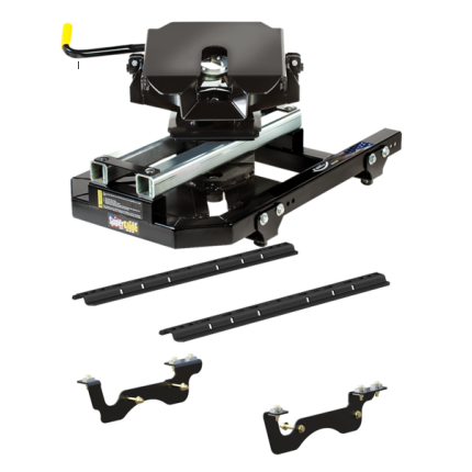 2017 Ford F-250 F-350 F-450 Super Duty 5th Wheel Hitch 20K w/ Auto Slider for Standard Short Bed, Pullrite, SuperGlide, 2900-204-432