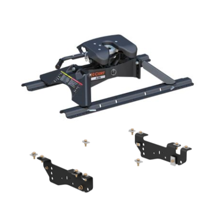 2005-2010 Ford F-250 F-350 F-450 Super Duty  5th Wheel 25K Trailer Hitch for Standard  Long Bed, Curt, A25, 16180-907-204-448