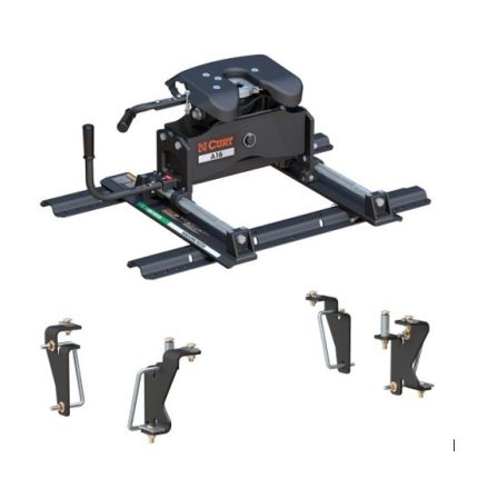 2003-2010 RAM 2500 3500 5th Wheel Hitch 16K w/ R16 Slider for Standard Short Bed, Curt, A16, 16520-560-204-420