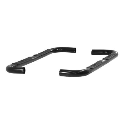 Aries 201000 3" Round Nerf/Side Bars Semi-Gloss Black Powder Coated