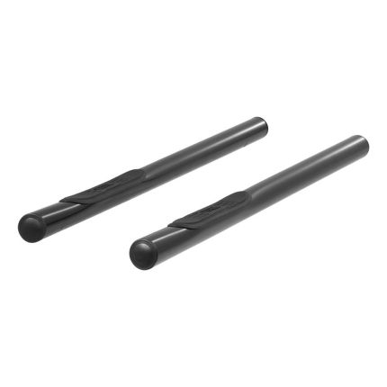 Aries 202001 3" Round Nerf/Side Bars Semi-Gloss Black Powder Coated