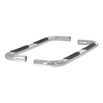 Aries 202003-2 3" Round Nerf/Side Bars Semi-Gloss Stainless Steel