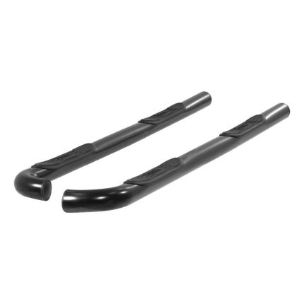 Aries 202004 3" Round Nerf/Side Bars Semi-Gloss Black Powder Coated