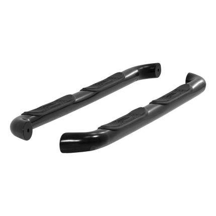 Aries 202008 3" Round Nerf/Side Bars Semi-Gloss Black Powder Coated
