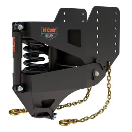 Curt Helux Shock-Absorbing 5th Wheel to Gooseneck Pin Box - 20K GTW - 3,900K TW, 2024044577
