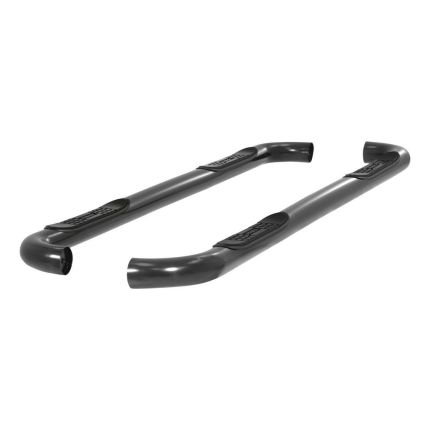 Aries 203006 3" Round Nerf/Side Bars Semi-Gloss Black Powder Coated