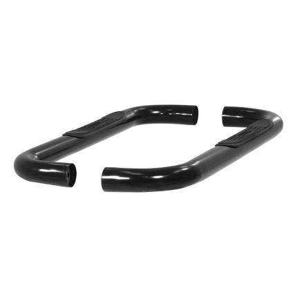 Aries 203007 3" Round Nerf/Side Bars Semi-Gloss Black Powder Coated