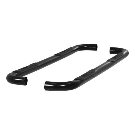 Aries 203009 3" Round Nerf/Side Bars Semi-Gloss Black Powder Coated