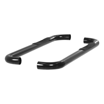 Aries 203017 3" Round Nerf/Side Bars Semi-Gloss Black Powder Coated