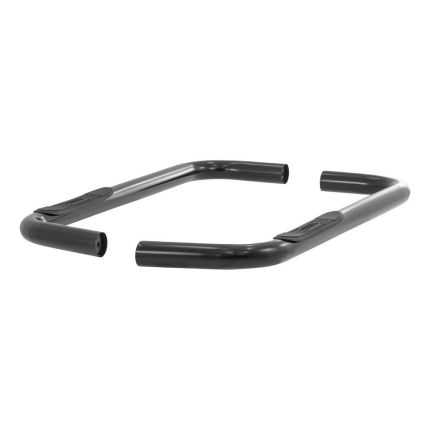 Aries 203035 3" Round Nerf/Side Bars Semi-Gloss Black Powder Coated