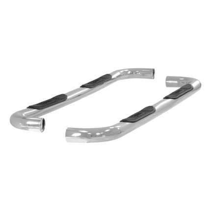Aries 204001-2 3" Round Nerf/Side Bars Aluminum Polished Steel Finish