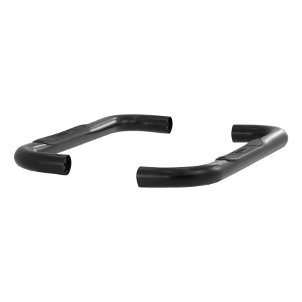 Aries 204017 3" Round Nerf/Side Bars Black Powder Coated