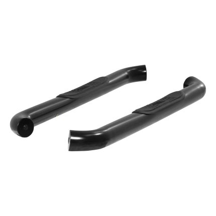 Aries 204048 3" Round Nerf/Side Bars Black Powder Coated