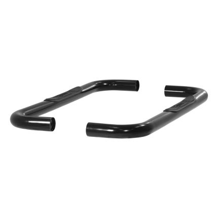 Aries 205013 3" Round Nerf/Side Bars Semi-Gloss Black Powder Coated