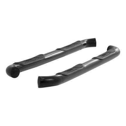 Aries 205015 3" Round Nerf/Side Bars Semi-Gloss Black Powder Coated