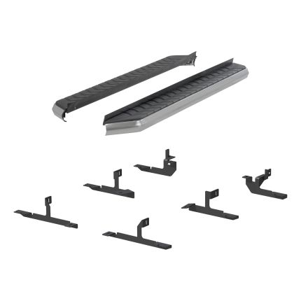 Aries 2051033 AeroTread Flat Running Boards 5" Aluminum Polished Stainless Coated