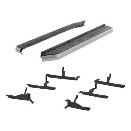 Aries 2051035 AeroTread Flat Running Boards 5" Aluminum Polished Stainless Coated