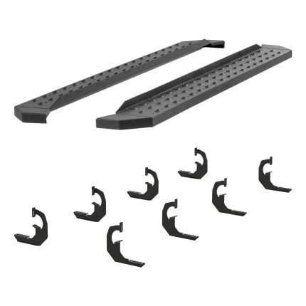 Aries 2055512 RidgeStep Flat Running Boards 6-1/2" Black Powder Coated