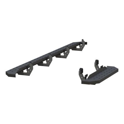 Aries 2055534 RidgeStep Flat Running Boards 6-1/2" Black Powder Coated