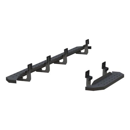 Aries 2055545 RidgeStep Flat Running Boards 6-1/2" Black Powder Coated