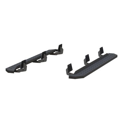 Aries 2055550 RidgeStep Flat Running Boards 6-1/2" Black Powder Coated