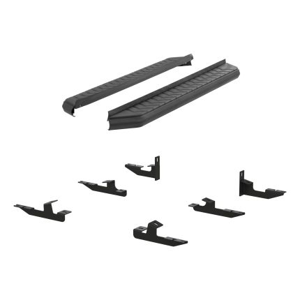 Aries 2061006 AeroTread Flat Running Boards 5" Aluminum Black Powder Coated
