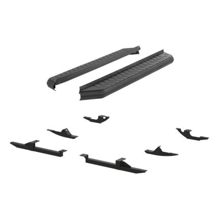 Aries 2061008 AeroTread Flat Running Boards 5" Aluminum Black Powder Coated