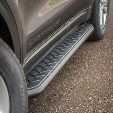 Aries Aerotread  2061019 5" flat Nerf/Side Bars Black Stainless Steel