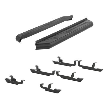 Aries 2061023 AeroTread Flat Running Boards 5" Aluminum Black Powder Coated