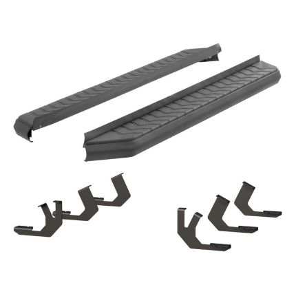 Aries 2061025 AeroTread Flat Running Boards 5" Aluminum Black Powder Coated