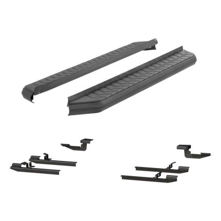 Aries 2061037 AeroTread Flat Running Boards 5" Aluminum Black Powder Coated