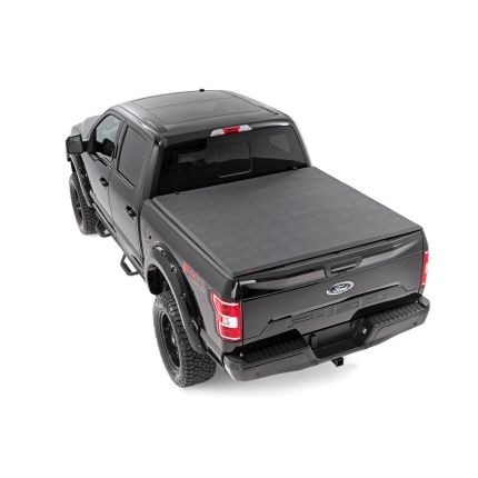 2014 Ford Ranger 6'7" Bed Soft Folding Truck Bed Tonneau Cover, Rough Country, 41509650