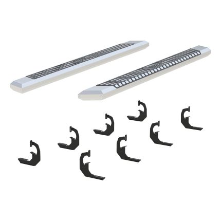 Aries 2555020 AdvantEdge Nerf Bars 5-1/2" Aluminum w/ Chrome Powder Coat