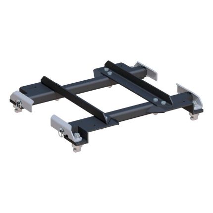 Curt 16023 5th Wheel Puck System Roller Base Rail Adapter, 20K, Silverado, Sierra for 6'6" Bed