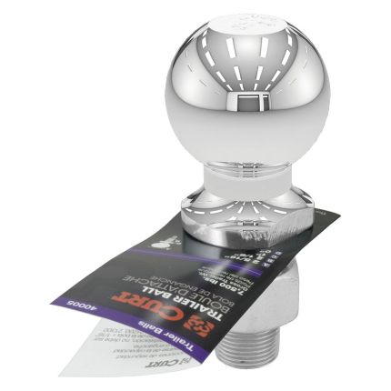 Curt 40005 Chrome Hitch Ball, 2-5/16" Inch Ball, 1" Inch Shank Dia, 2-1/8" Inch Shank Length, 7,500lbs