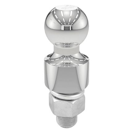 Curt 40017 Chrome Hitch Ball, 1-7/8" Inch Ball, 1" Shank Dia, 3" inch Shank Length, 3,500 lbs