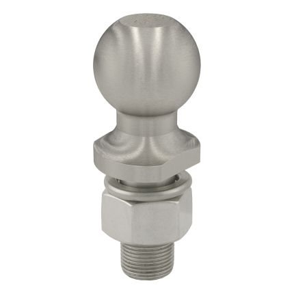 Curt 40051 Stainless Hitch Ball, 1-7/8" Inch Ball, 1" Inch Shank Dia, 2-1/8" Inch Shank Length, 3,500lbs (Whiles Supplies Last)