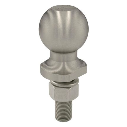 Curt 40052 Stainless Hitch Ball, 2" Inch Ball, 3/4" Inch Shank, 2-1/8" Inch Shank Length, 3,500lbs