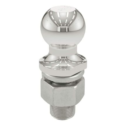 Curt 40056 Stainless Steel Hitch Ball, 2" Inch Ball, 1-1/4" Inch Shank, 2-5/8" Inch Shank Length, 10,000 Lbs